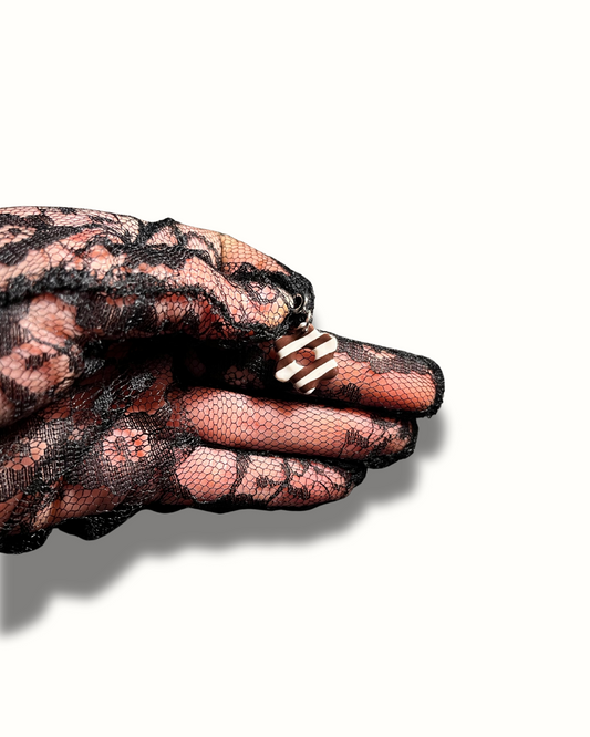 Charms fleur à rayures