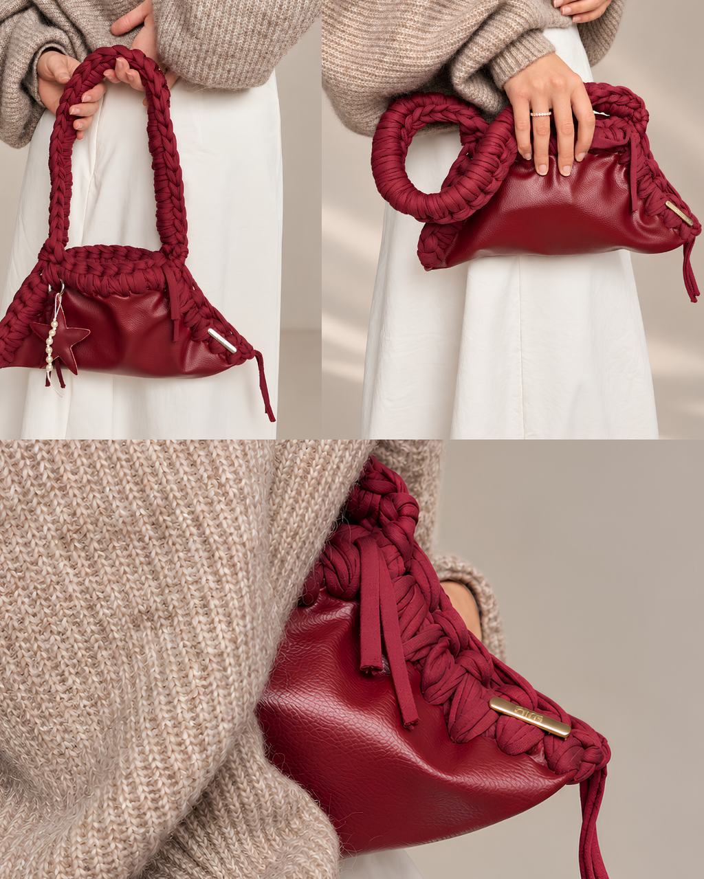 Sac Gloria bordeaux