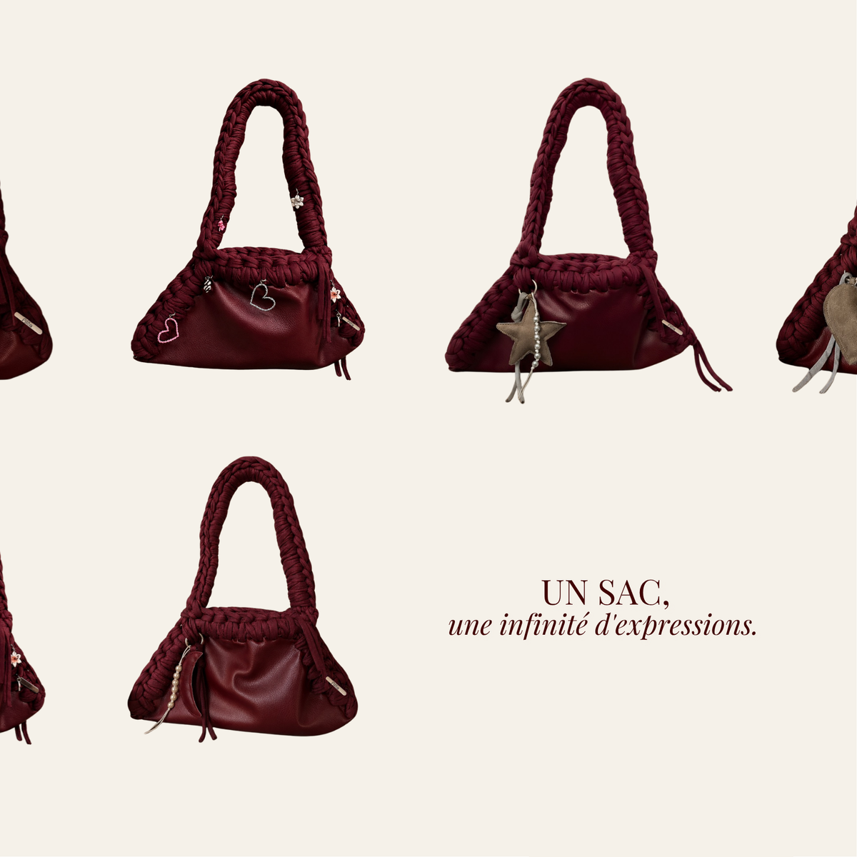 Sac Gloria bordeaux