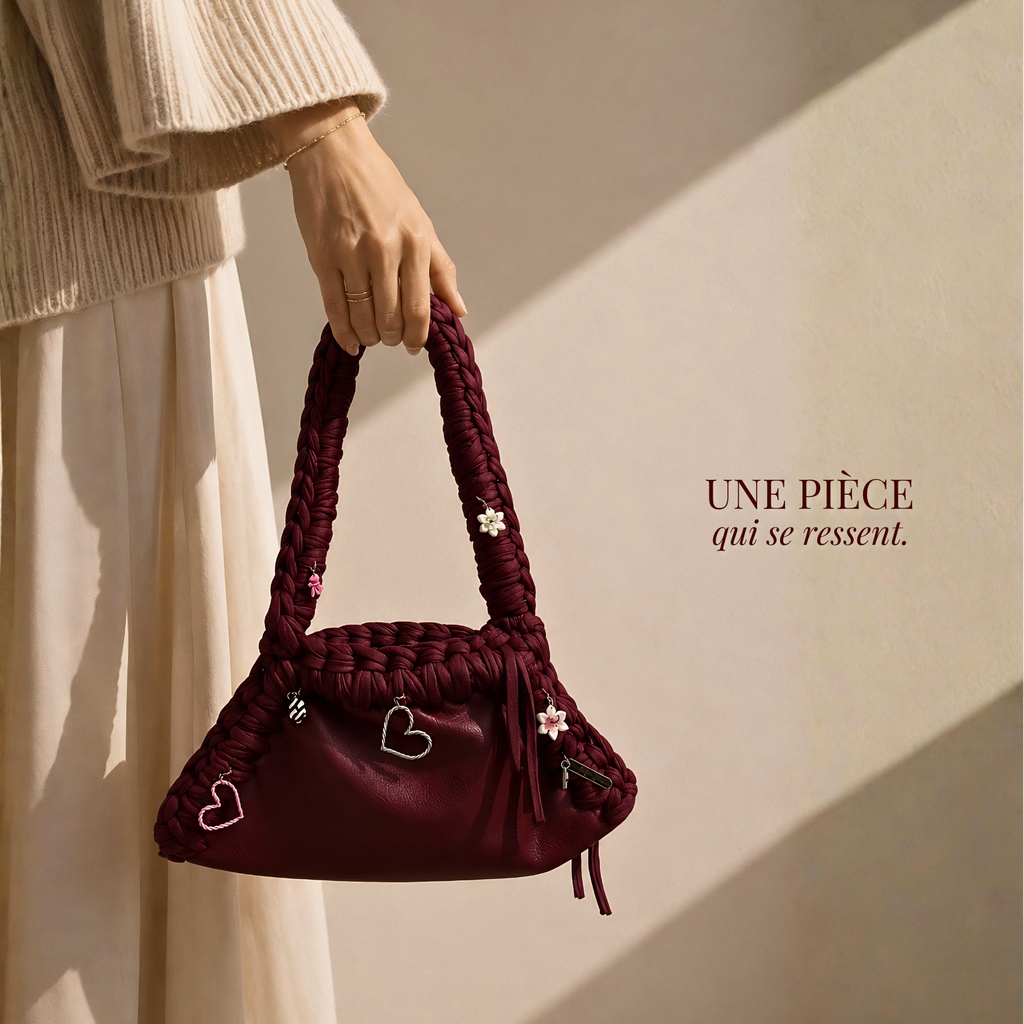 Charms signature - fleur à rayures