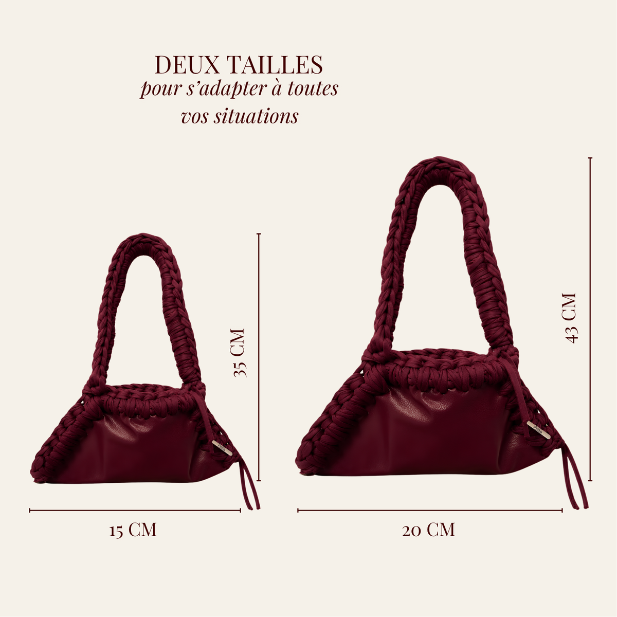 Sac Gloria bordeaux