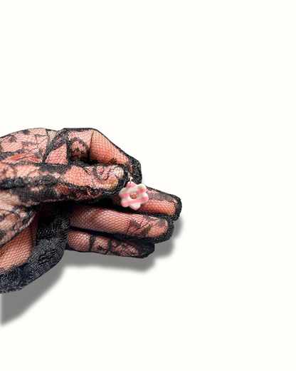 Charms fleur à rayures