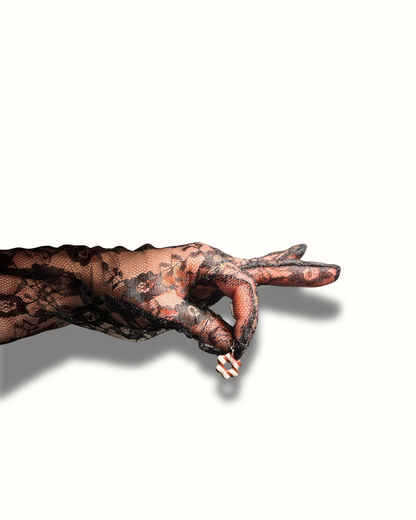 Charms fleur à rayures